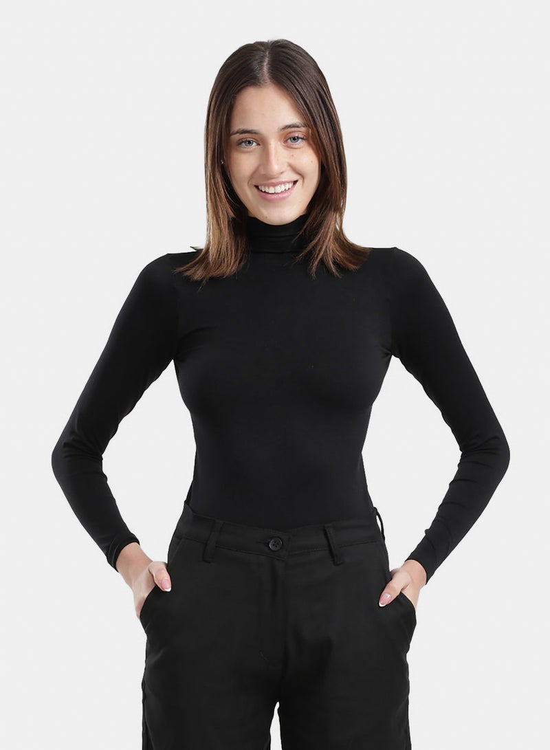 Carina Slim Fit High-Neck Top - Image 1